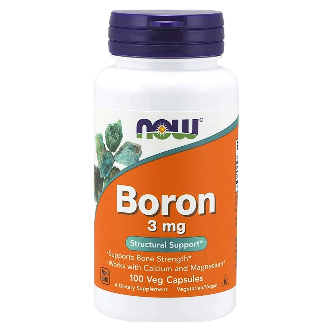 NOW Boron 3 mg 100 Veg Capsules NOW Boron 3 mg 100 Veg Capsules